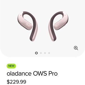 NWT OLADANCE OWS PRO EARPHONES W/ CHARGING CASE - PINK